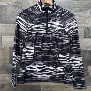 Fun Black and White Fila Pull Over Shirt